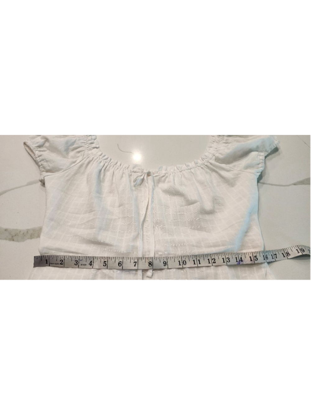 Women's Copper Key White Off-Shoulder Milkmaid Mini Dress M - Picture 10 of 12